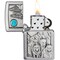 Zippo 2024 Zippo Wolf Pack Moon Emblem Brushed Chrome ZIP-49295 - alternate 2